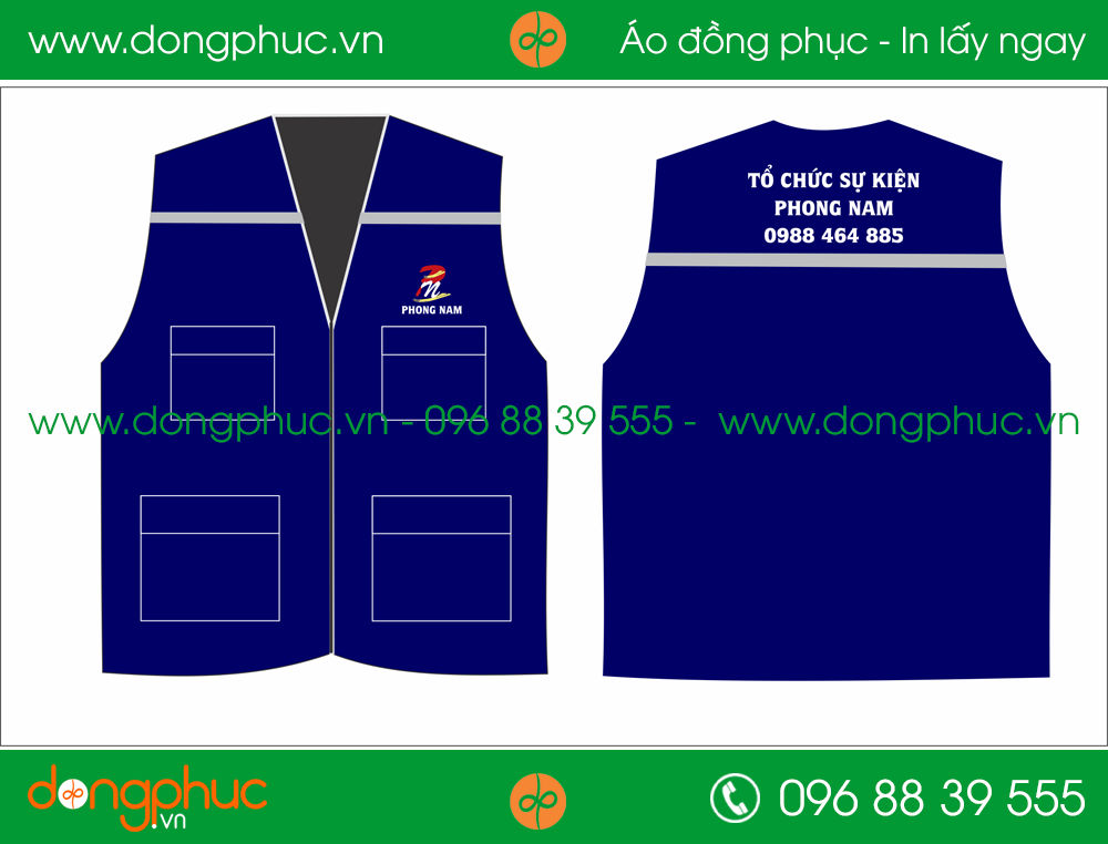 Áo gilê đồng phục công ty Phong Nam